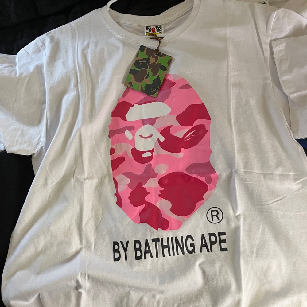 Pink bape tee